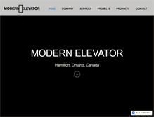 Tablet Screenshot of modernelevator.com